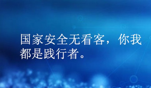 国家安全无看客